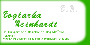 boglarka meinhardt business card